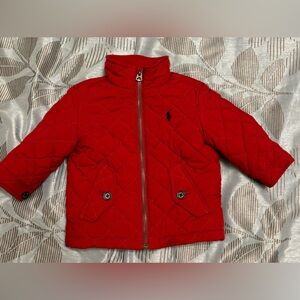 Polo By Ralph Lauren Red
Quilted  Jacket Toddler Size 12 months